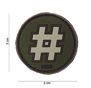 Patch - Hashtag green