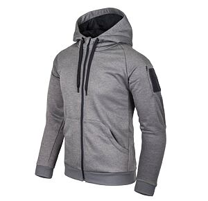 Mikina Helikon Urban Tactical Hoodie fullzip - Melange Grey