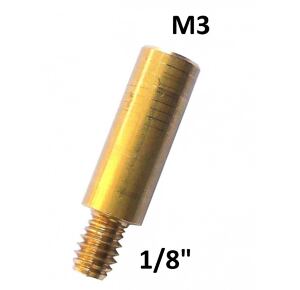 Závitová redukce M3 -> 1/8" (vnitřní/vnější závit)