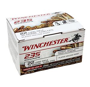 Malorážkový náboj Winchester .22LR 36grs 2,3g HP Plated Hollow Point 390m/s (235ks)