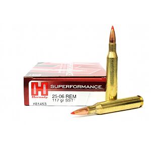 Náboj kulový Hornady Superformance .25-06Rem 117GR SST