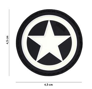 Patch - USA star white