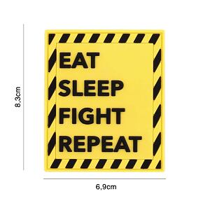 Patch - Eat sleep shoot repeat yellow