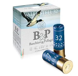 Brokový náboj Baschieri&Pellagri Valle Steel 32 Extra Velocity 12/70/32g 3,3mm