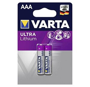 Lithiové baterie Varta AAA 1,5V - 2ks