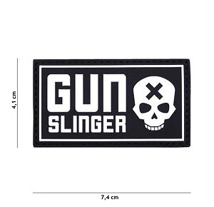 Patch - Gun slinger skull black