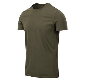 Bavlněné tričko Helikon Slim T-Shirt - Olive Green