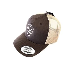 Custom Gear kšiltovka Snapback Retro Mesh Cap - brown/khaki