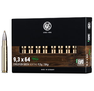 Kulový náboj RWS 9,3x64 EVO GREEN Hunting 11,9g 184grs