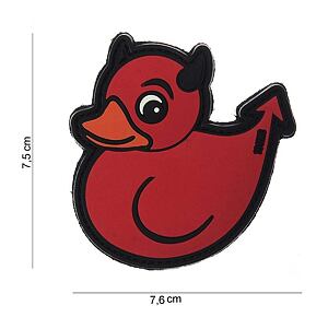Patch - Devil Duck červená