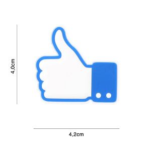 Patch - Like/don't like blue