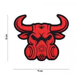 Patch - Gasmask Bull red