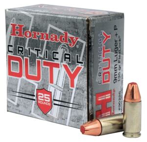 Náboj Hornady Critical Duty 9mm Luger+P 135grs 8,7g FlexLock (A-I)