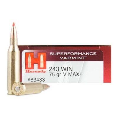 Kulový náboj Hornady Superformance Varmint .243Win V-Max 75grs 4,85g