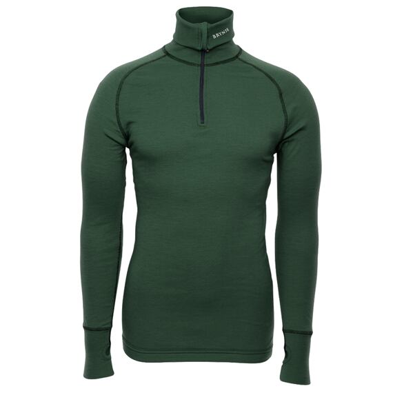Rolák Brynje Arctic Double Zip-polo se síťovinou - Green
