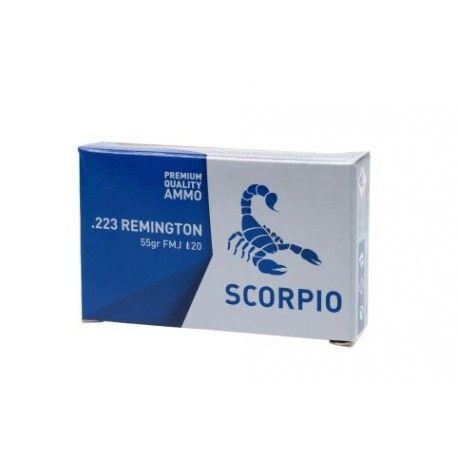 Kulový náboj STV Scorpio .223Rem FMJ 55grs 3,6g