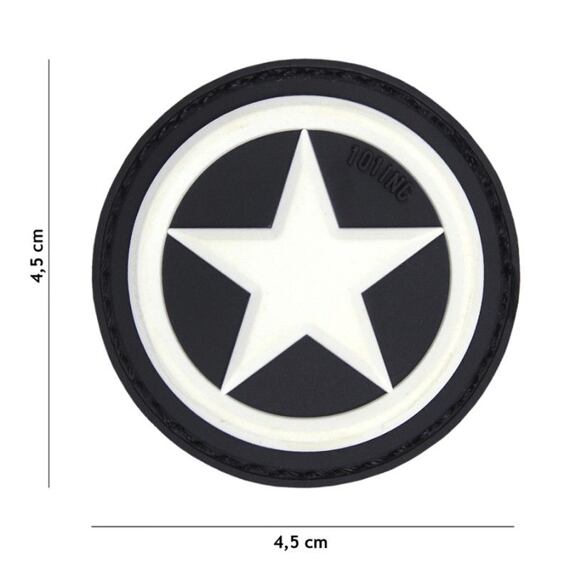 Patch - USA star white