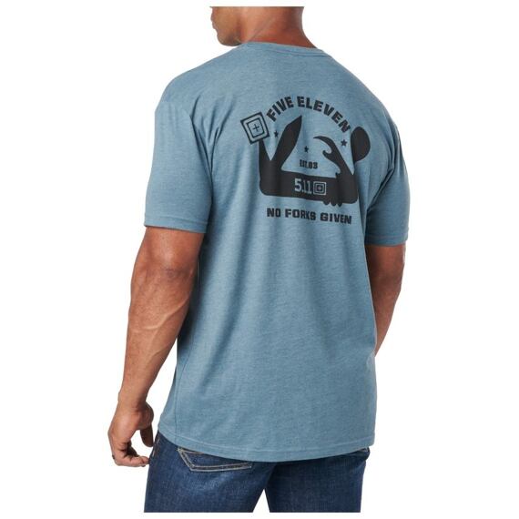 5.11 No Forks Given s/s Tee - 769 Blue Heater