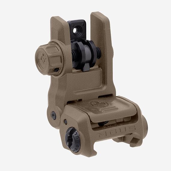 Sklopné hledí Magpul MBUS3 Rear AR-15 polymer - FDE na Picatinny rail