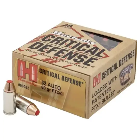 Náboj kulový Hornady, Critical Defense, 7,65Browning/32Auto, 60grs, 3,8g, FTX A-I 