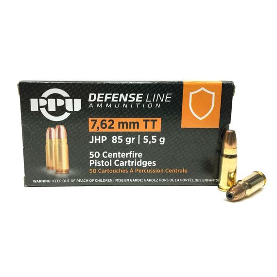 Náboj Prvi Partizan 7,62x25 Tokarev JHP 85gr 5,5g Defense Line (A-I)