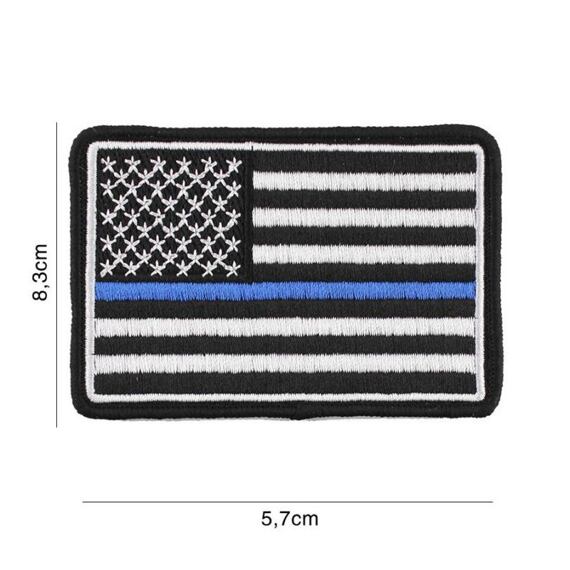 Patch - Embroidery USA Blue Thin Line