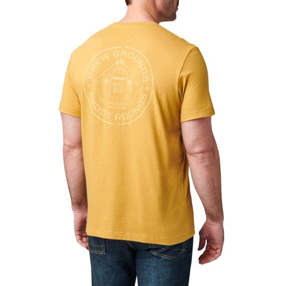 5.11 Tričko Brew Grounds SS Tee - 541 Old Gold