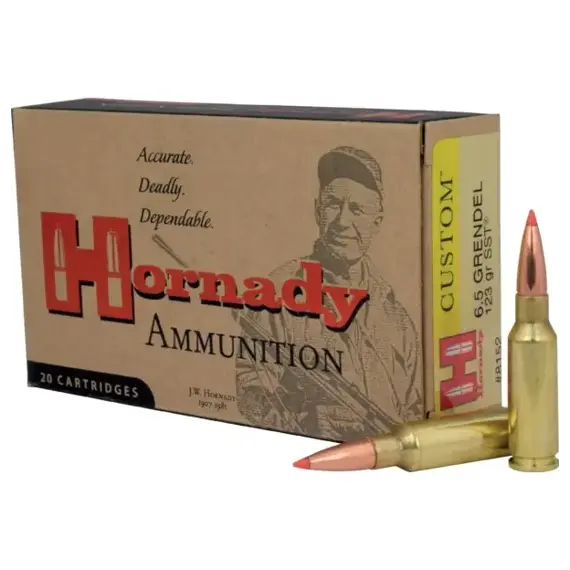 Kulový náboj Hornady Custom 6,5Grendel 123GR SST