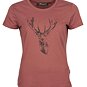 Dámské triko Pinewood Red Deer - Rusty Pink