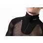Funkční rolák Brynje Wool Thermo Zip-polo w/inlay - černý