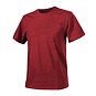 Bavlněné tričko Helikon Cotton - Red/Black melange